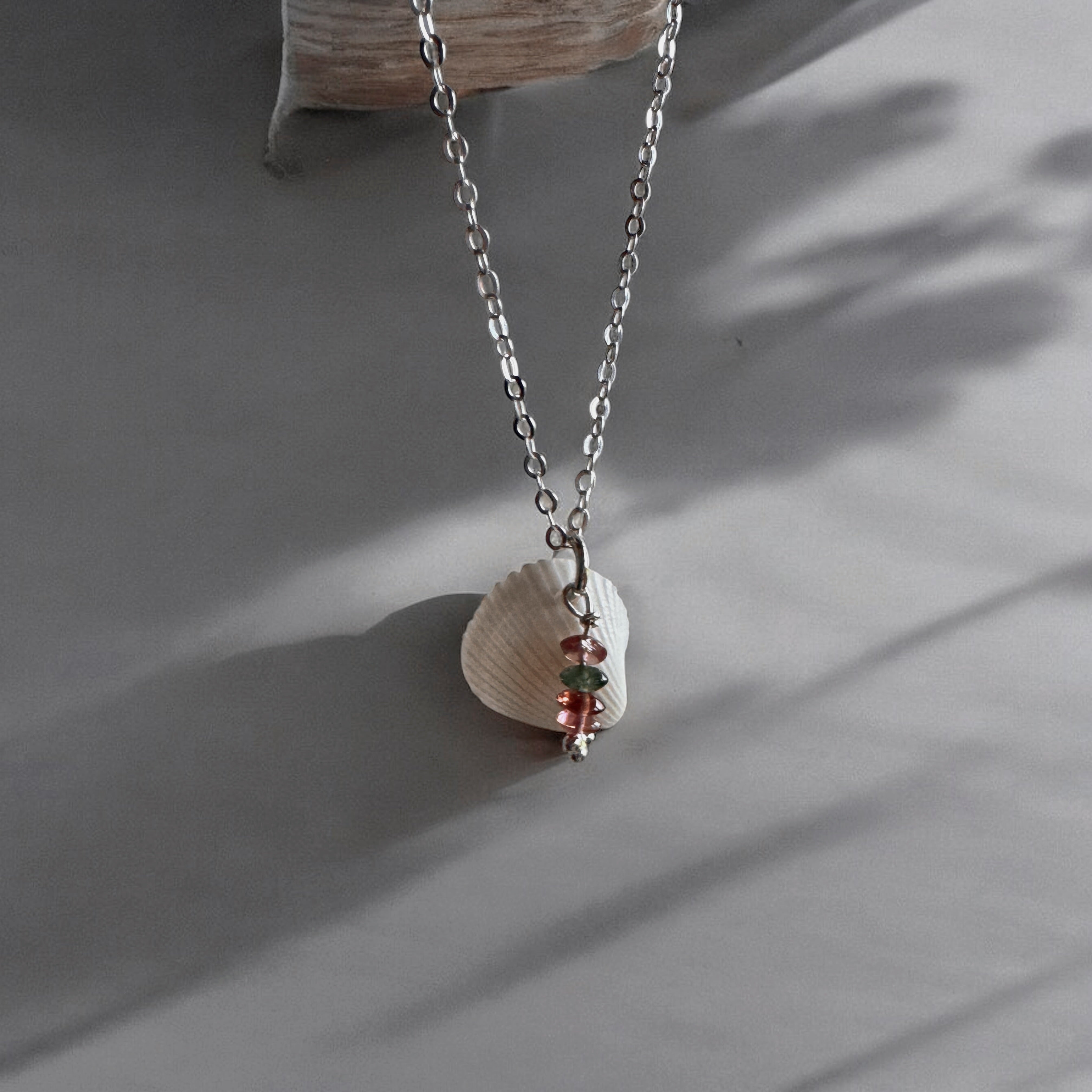 Inchydoney Tourmaline Shell Necklace