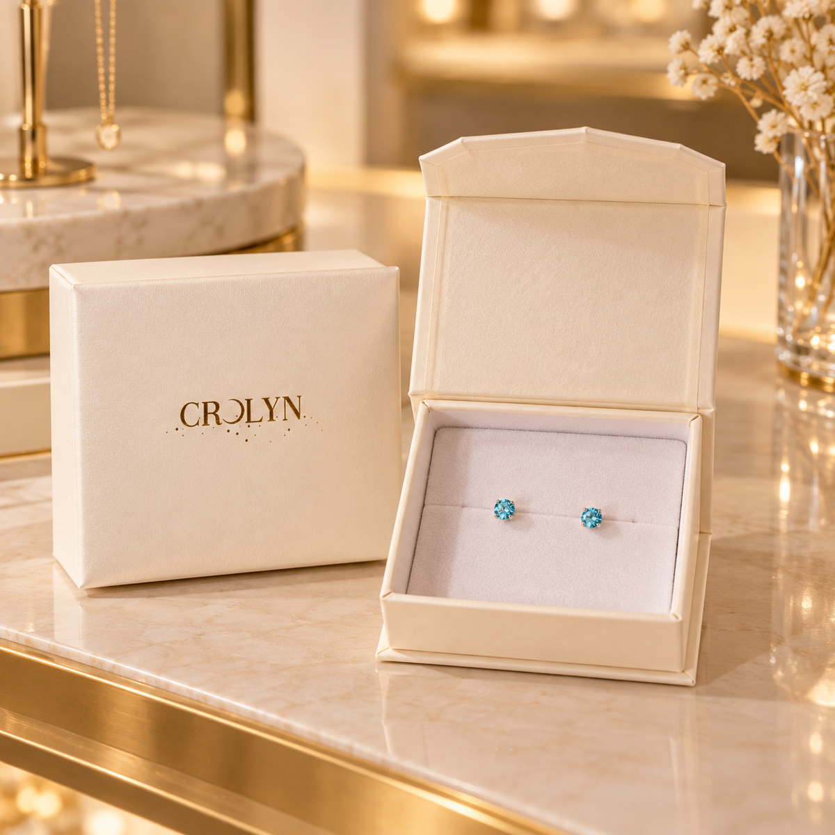 Tiny Birthstone Studs