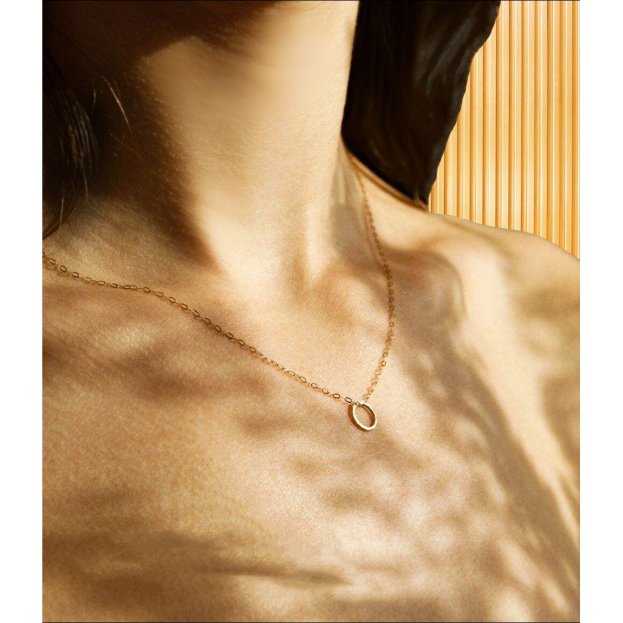 Solid Gold Circle of life Talisman