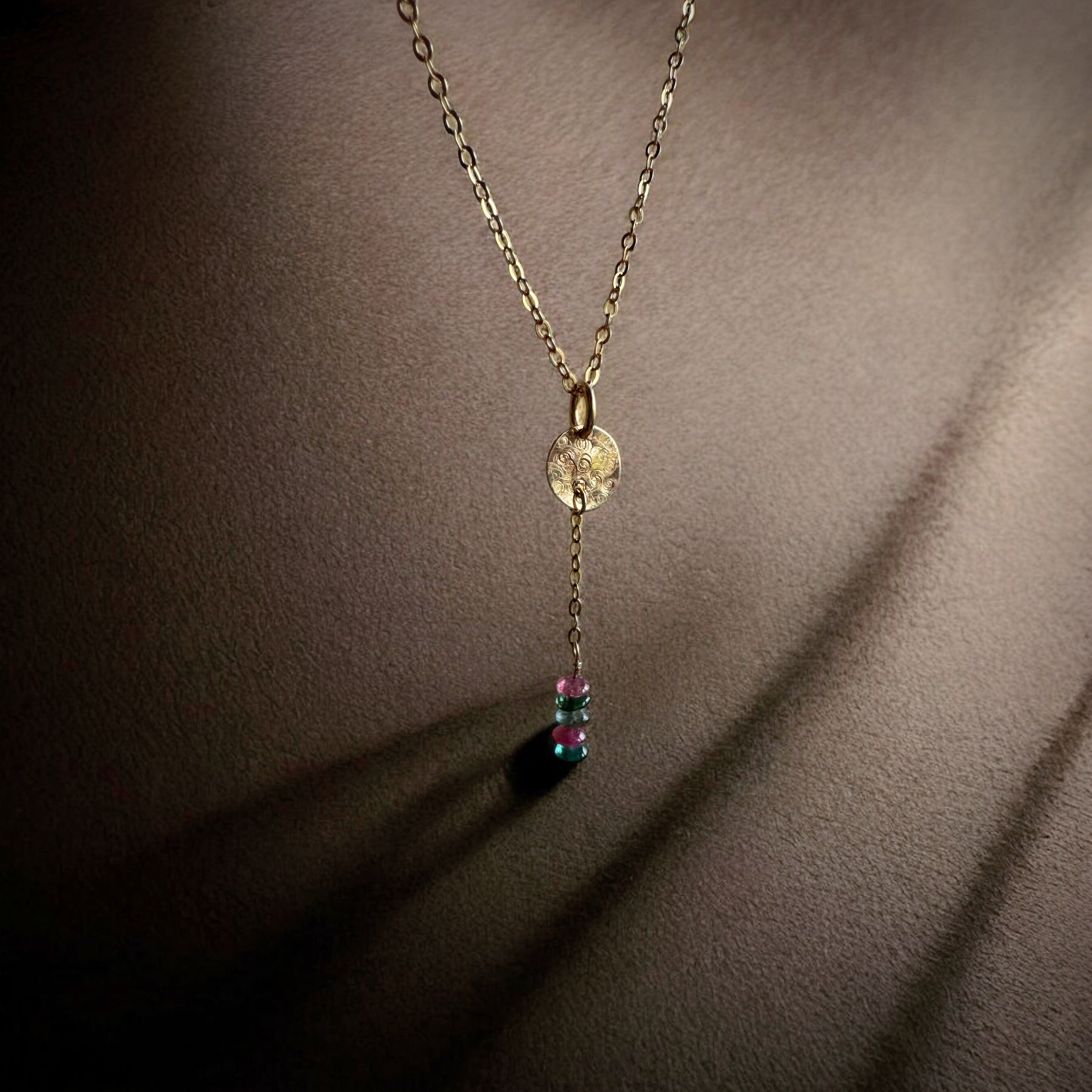 Tourmaline waves  - 14k Gold Filled