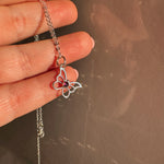 Pink Tourmaline Butterfly Talisman