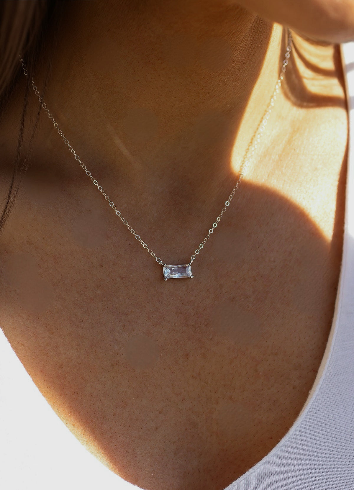 White Topaz Necklace