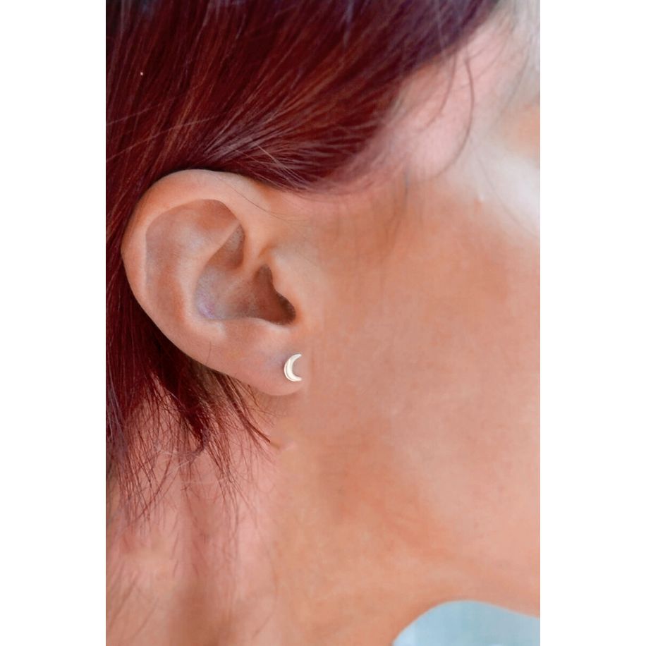 You are the Moon Studs - Sterling Silver
